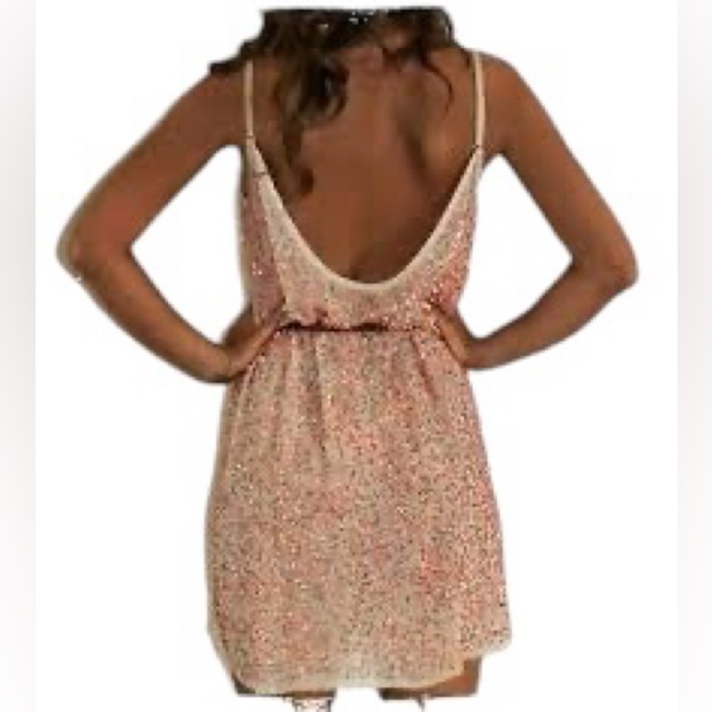 All Saints Hand Embellished Sequined Dress 4